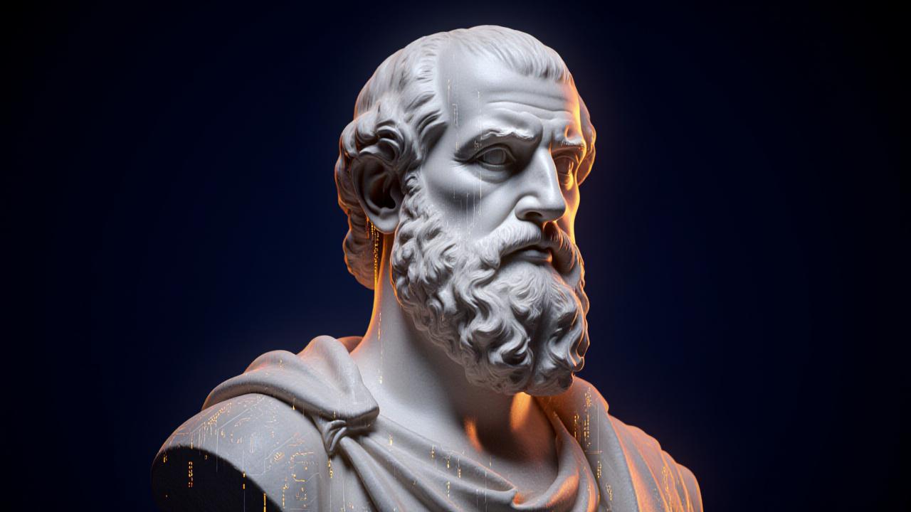 Abstract visualization of data and philosophy