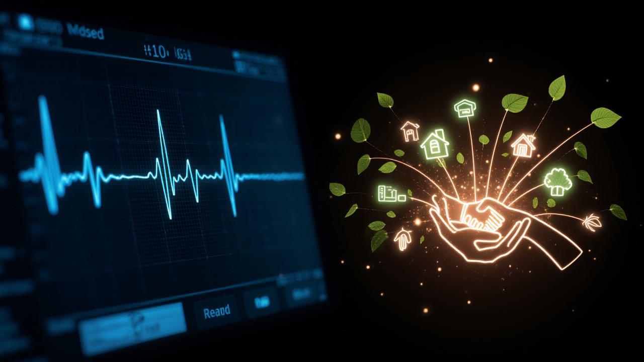Visual representation of holistic patient data vs clinical data