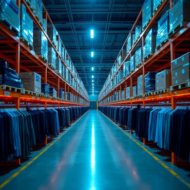 Modern automated fashion warehouse