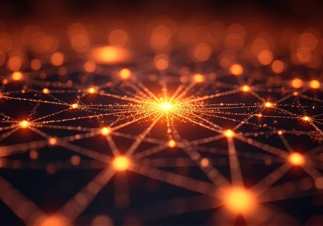 Abstract visualization of predictive data nodes and philosophical connectivity